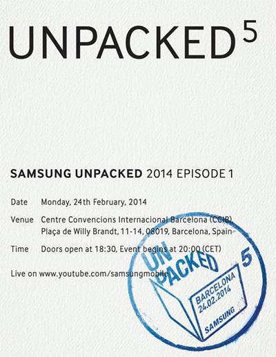 Le Samsung Galaxy S5 serait présenté à Barcelone le 24 février 