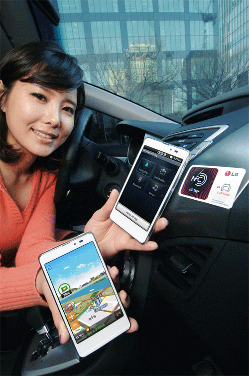 Le smartphone LG Optimus LTE Tag supporte la technologie NFC