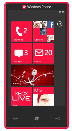 Le Windows Phone du Père Noël débarque sur les Champs Elysées