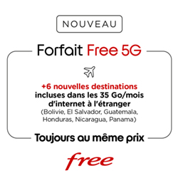 Les abonns Free peuvent utiliser leur forfait avec 35Go/mois depuis 6 nouvelles destinations en Amrique Latine