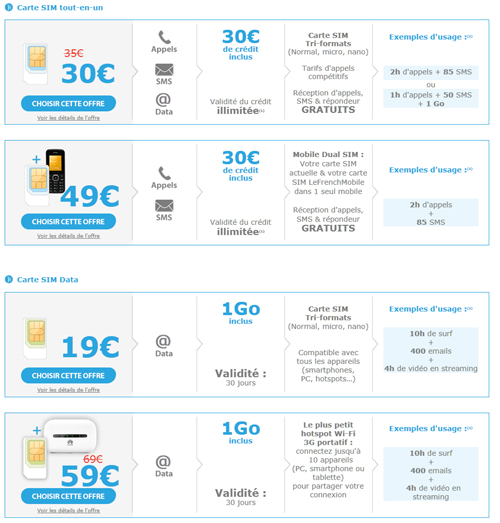 Les buralistes proposent des cartes SIM prépayées LeFrenchMobile pour les  touristes