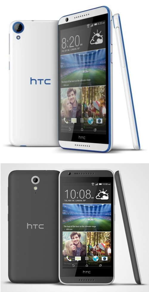 Les HTC Desire 820 et  620 seront commercialisés courant février 2015