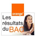 Les résultats du Bac 2002 sur les mobiles Orange.