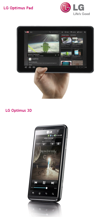 LG présente l'Optimus Pad et l'Optimus 3D