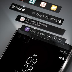 LG V30 : quel sort réserve le constructeur à l'écran secondaire ? LG V30 : l'écran secondaire aurait potentiellement droit à des fonctions différentes