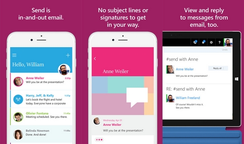 Microsoft lance officiellement « Send » pour iOS