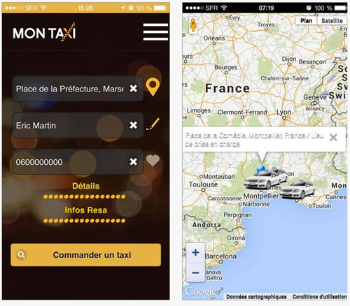 Commandez gratuitement un taxi partout en France en 2 clics