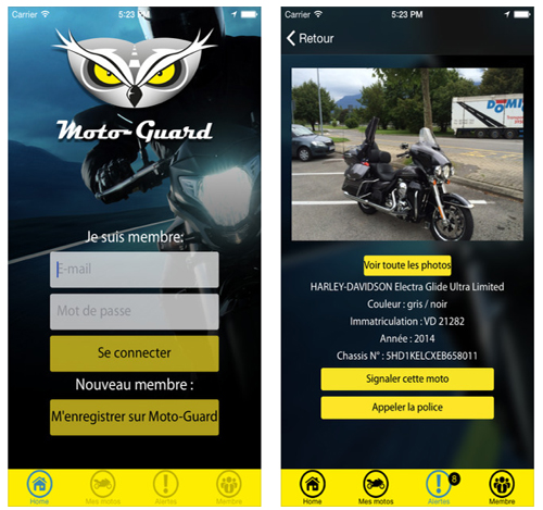 Moto-Guard : une application antivol qui s'appuie sur une communauté de motards solidaires