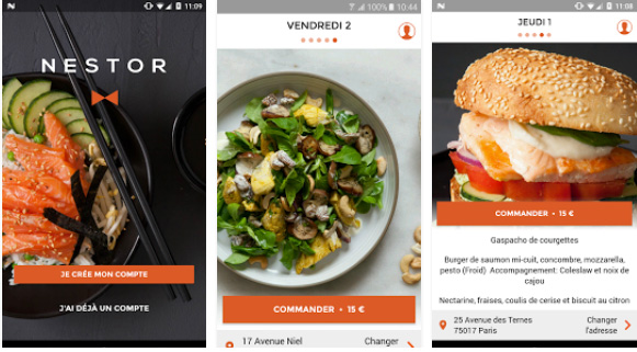 Commandez votre repas sur Paris depuis votre smartphone à l'endroit où vous le désirez