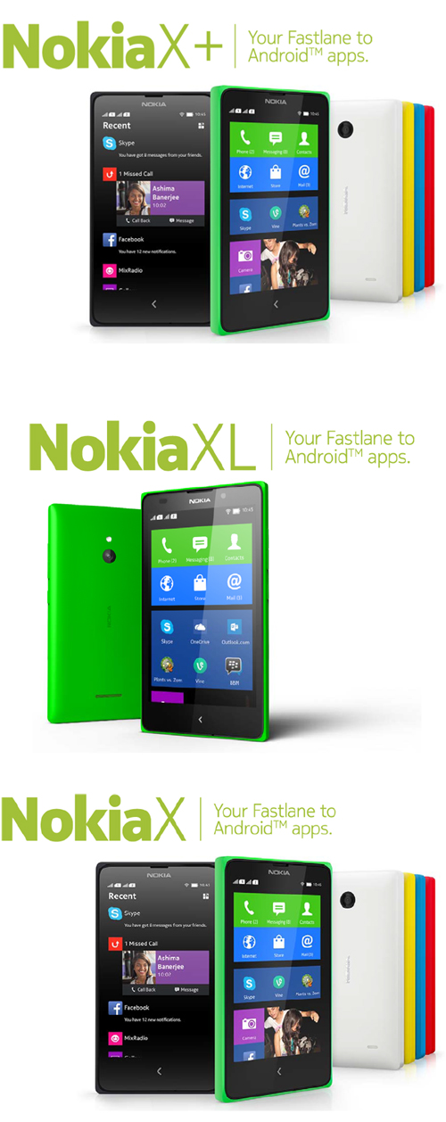 Nokia lance ses smartphones X, X+ et XL 