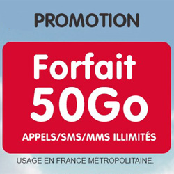 NRJ Mobile propose son forfait Woot en série limitée 50 Go à 9.99 € par mois