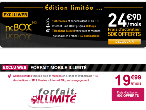 Numericable propose une offre Triple Play à 24,90 € par mois Numericable propose une offre Triple Play à 24,90 € par mois