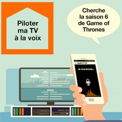 Ola, l'assistant vocal qui pilote la TV d'Orange grce  la voix via son smartphone