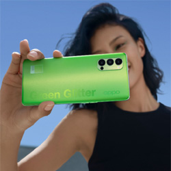 Pantone s'associe avec Oppo pour lancer le Reno4 Pro Green Glitter Pantone s'associe avec Oppo pour lancer le Reno4 Pro Green Glitter
