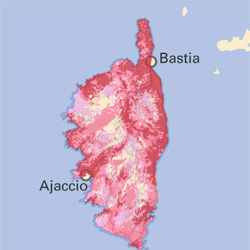 SFR : 149 communes de Haute-Corse sont couvertes en 4G/4G+ Très Haut Débit mobile en Corse : SFR intensifie son réseau 4G+