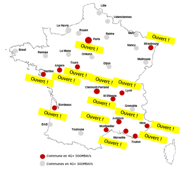 Réseau mobile 4G : 47 000 antennes 4G en France