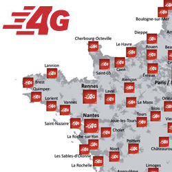 SFR renforce son réseau 4G dans 1 370 villes de l'Ouest de la France La 4G de SFR disponible dans 1 370 villes de l'Ouest