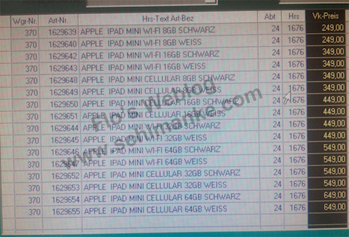 Un iPad Mini à partir de 249 € Un iPad Mini à partir de 249 €