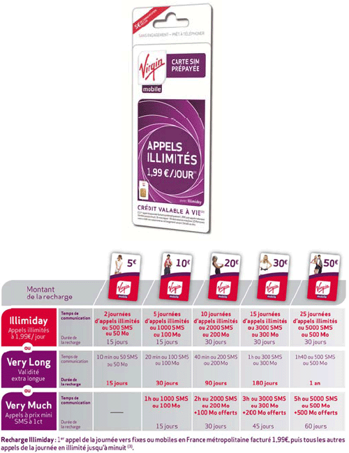 Virgin Mobile lance une offre prépayée illimitée à moins de 2€ par jour