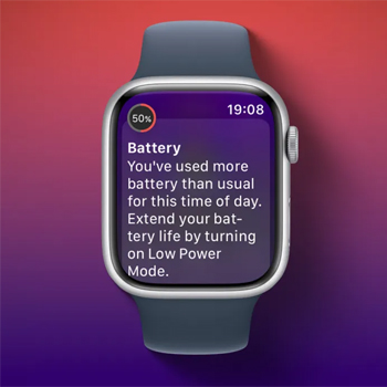 watchOS 26 amliore l'autonomie grce  une dtection des dcharges anormales pour viter la panne de batterie sur l'Apple Watch
