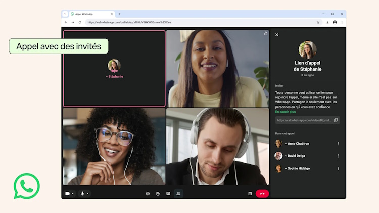 WhatsApp permet désormais d'appeler des personnes qui n'ont pas de compte WhatsApp permet désormais d'appeler des personnes qui n'ont pas de compte