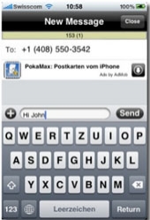 SMS Global.AQ : envoyez gratuitement des SMS depuis votre iPhone
