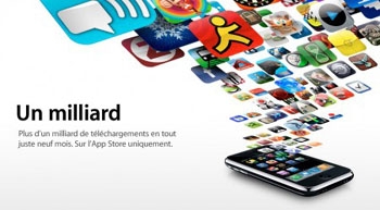 Le milliard d’applications téléchargées sur l’AppStore a été dépassé Le milliard d’applications téléchargées sur l’AppStore a été dépassé