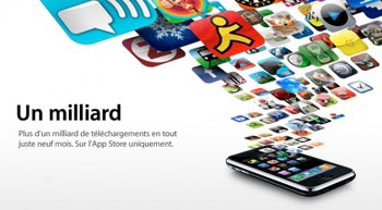 Le milliard dapplications tlcharges sur lAppStore a t dpass