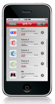 La TV mobile est également payante chez SFR La TV mobile est également payante chez SFR