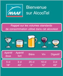 Alcootel : une application qui calcule le taux d'alcoolémie des automobilistes Alcootel : une application qui calcule le taux d'alcoolémie des automobilistes
