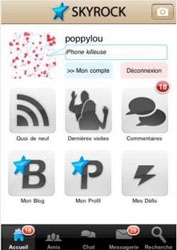 Grer votre blog Skyrock depuis l'iPhone