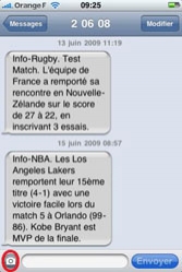 Les MMS seront gérés comme des SMS avec le firmware 3.0 Les MMS seront gérés comme des SMS avec le firmware 3.0