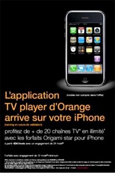 La TV d'Orange arrive sur l'iPhone