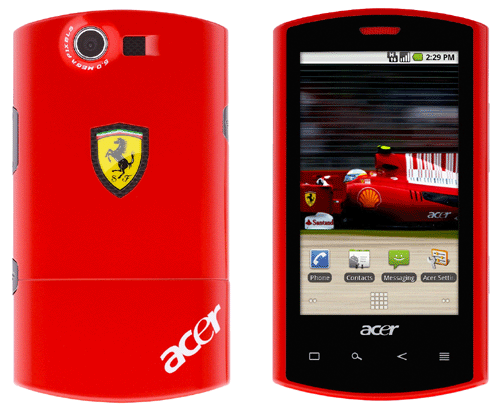 Acer passe se met en pole en position avec le smartphone Liquid E Ferrari
