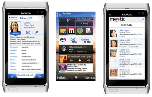 >Meetic crée une application mobile pour Nokia 