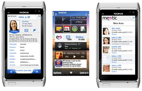 >Meetic crée une application mobile pour Nokia