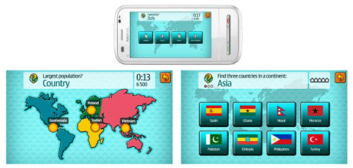 Testez vos connaissances géographiques avec le jeu Challenge Ovi Cartes sur Nokia