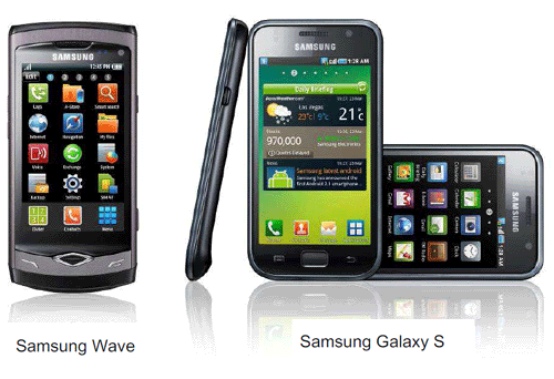 le Samsung Wave et le Samsung Galaxy S