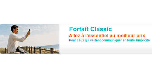 Téléphone Forfait  classic 1h30 avec un engagement de 24 mois