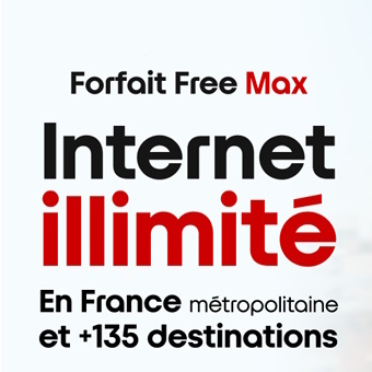 T&eacute;l&eacute;phone Forfait Free Max illimit� en France + 135 pays