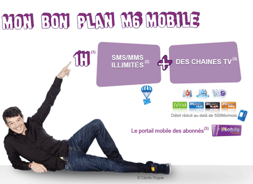 T&eacute;l&eacute;phone Forfait bloqu� 1H SMS/MMS illimit�s 200 Mo sans engagement 