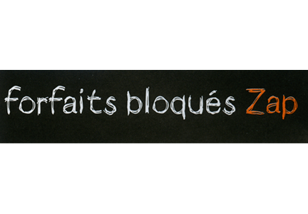 Téléphone Forfait Bloqu Zap  1h ou 180 SMS sur 12 mois