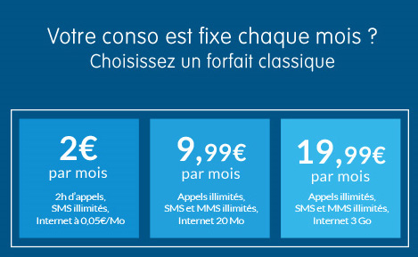 Téléphone Forfait 2h et SMS/MMS illimits  2 