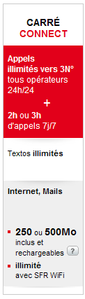 Téléphone Forfait Carr Connect 2h avec un engagement de 24 mois