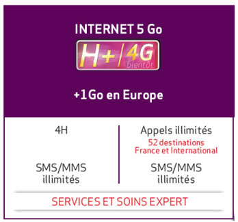T&eacute;l&eacute;phone Forfait 4G VIP illimit� sans engagement