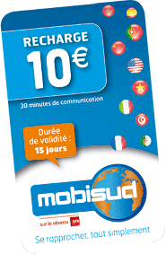 Téléphone Recharge Mobisud 10 € Téléphone Recharge Mobisud 10 €
