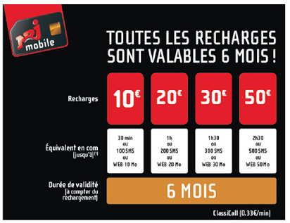 Téléphone Recharge 20 € avec 1h ou 200 SMS Téléphone Recharge 20 € avec 1h ou 200 SMS