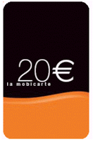 Téléphone Recharge Mobicarte 20 € -Plan Orange Plug- (rechargement 50/50) Téléphone Recharge Mobicarte 20 € -Plan Orange Plug- (rechargement 50/50)